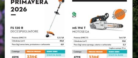 STIHL PROMOZIONE PRIMAVERA 2026